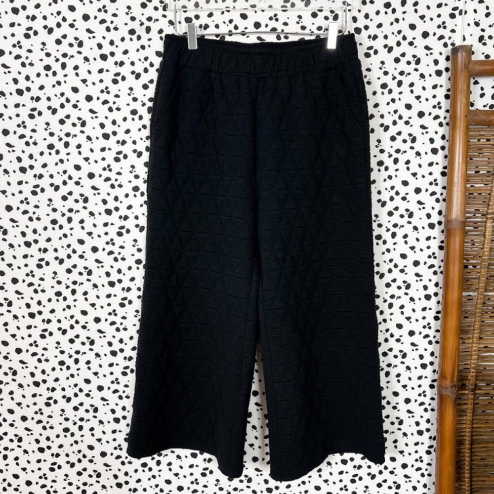 See And Be Seen Black Pull on Quilted Pants